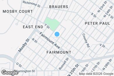 Map image of the property - 1314 N 21st St
