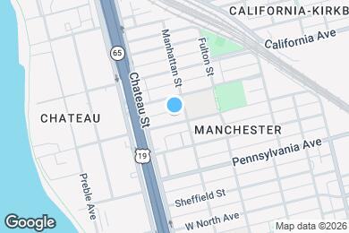 Map image of the property - 1414 N Franklin St