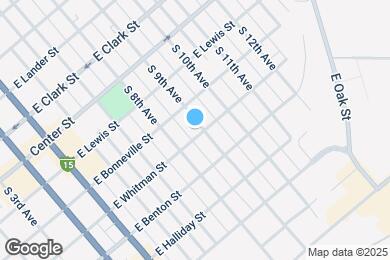 Map image of the property - 345 S 9th Ave