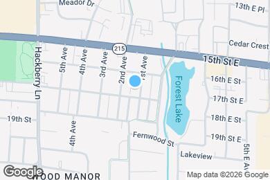 Map image of the property - 1618 1st Ave