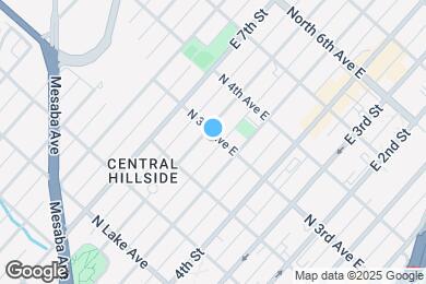 Map image of the property - 521 N 3rd Ave E