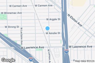 Map image of the property - 4902 W Ainslie St