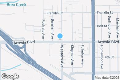 Map image of the property - 7471 Artesia Blvd