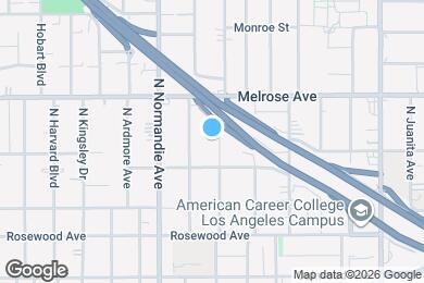 Map image of the property - 627 N Alexandria Ave