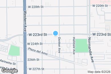Map image of the property - 1512 W 223rd St