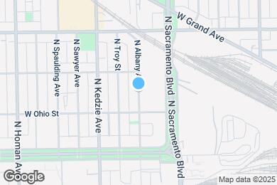 Map image of the property - 628 N Albany Ave