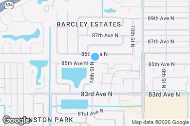Map image of the property - 8499 14th St N