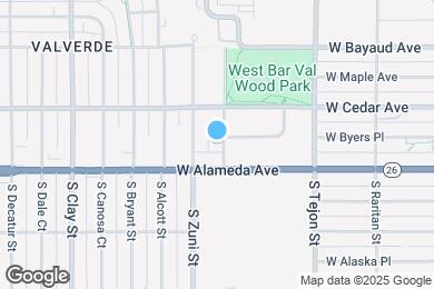 Map image of the property - Yuma Apartments