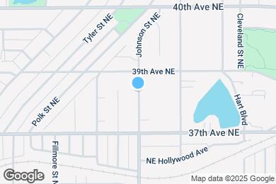 Map image of the property - 3827 Johnson St NE