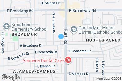 Map image of the property - 2222 S Rural Rd