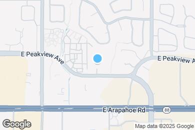 Map image of the property - 10165 E Peakview Ave