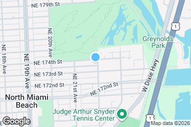 Map image of the property - 17390 NE 22nd Ave