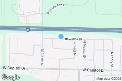 Map image of the property - 1389 W Hiawatha Dr