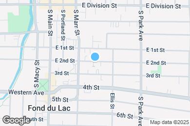 Map image of the property - 104 E 2nd St