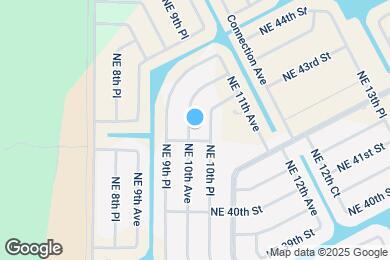 Map image of the property - 4105 NE 10th Ave