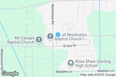 Map image of the property - 6107 El Granate Dr