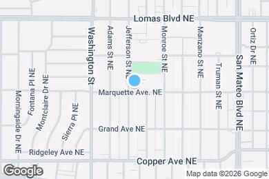 Map image of the property - 4707 Marquette Ave NE