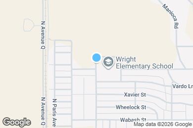 Map image of the property - 2602 N Avenue P