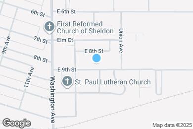 Map image of the property - 1539 E 9th St