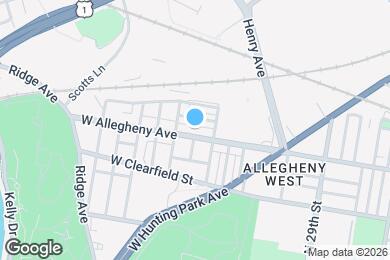 Map image of the property - 3225 W Allegheny Ave