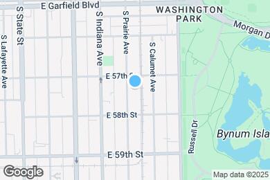Map image of the property - 5721 S Prairie Ave