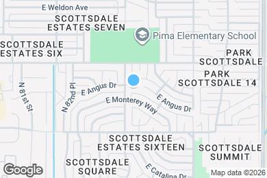 Map image of the property - 8407 E Angus Dr