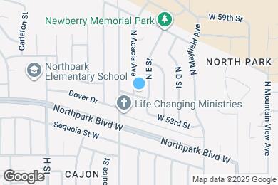 Map image of the property - 5405 N Acacia Ave