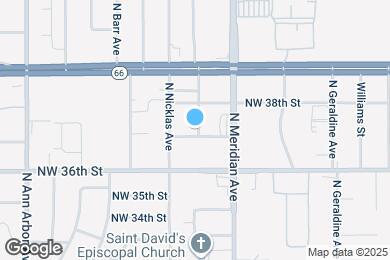 Map image of the property - 3821 N Harvard Ave