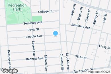 Map image of the property - 1 Lincoln Ave