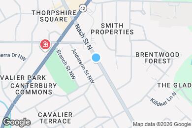 Map image of the property - 1811 Nash St NW