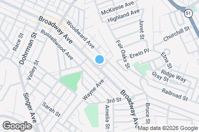 Map image of the property - 502 Broadway Ave