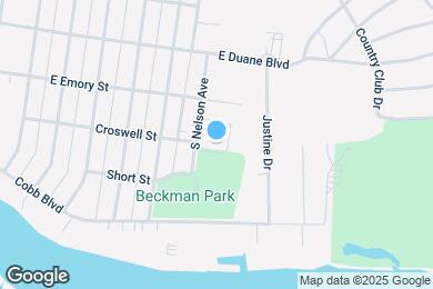 Map image of the property - 1080 S Nelson Ave