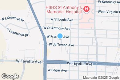 Map image of the property - 107 N Oak St