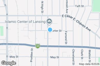 Map image of the property - 1018 N Pennsylvania Ave