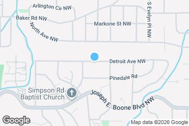 Map image of the property - 1948 Detroit Ave