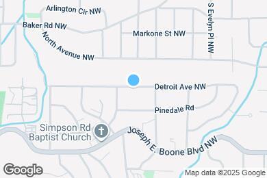 Map image of the property - 1948 Detroit Ave NW
