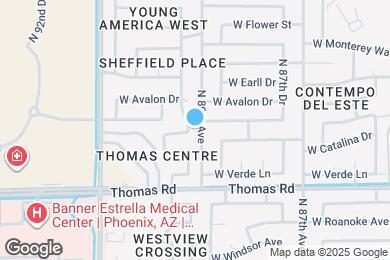 Map image of the property - 3005 N 89th Dr