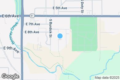 Map image of the property - 823 S Hall