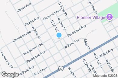 Map image of the property - 1420 Sycamore Ave