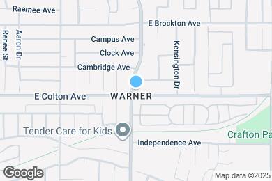 Map image of the property - 1601 E Colton Ave