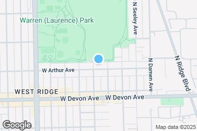 Map image of the property - 2150 W Arthur Ave