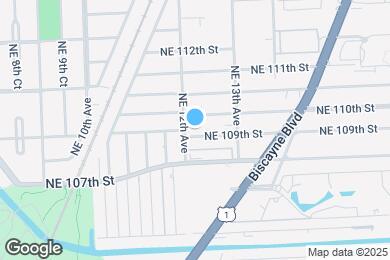 Map image of the property - 1215 NE 109th St