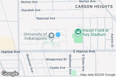 Map image of the property - 1400 E Hanna Ave