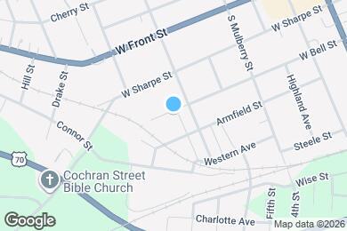 Map image of the property - 619 W Bell St