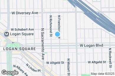 Map image of the property - 2618 N Francisco Ave