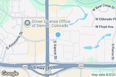 Map image of the property - 7309 W Hampden Ave