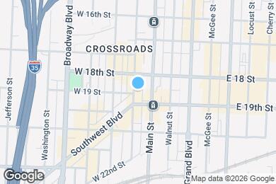 Map image of the property - 1819 Baltimore Ave