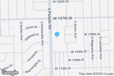 Map image of the property - 10807 S Pulaski Rd