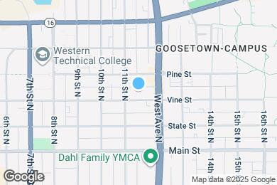 Map image of the property - 1117 Vine St