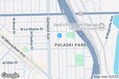 Map image of the property - 1433 N Bosworth Ave
